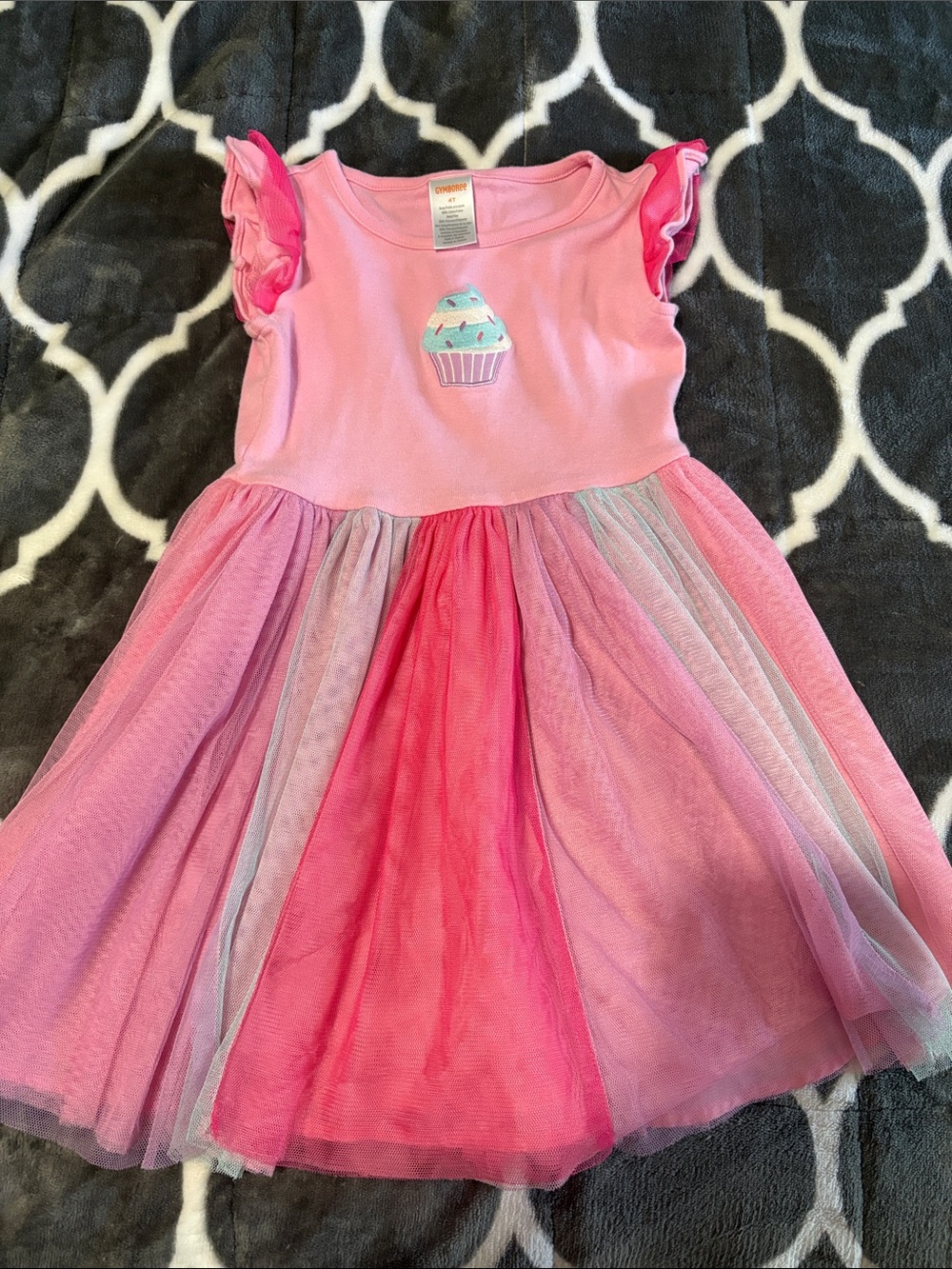 Gymboree Pink Tulle Cupcake Dress for Girls